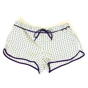 Victoria's Secret White Polka Dot Lounge Shorts